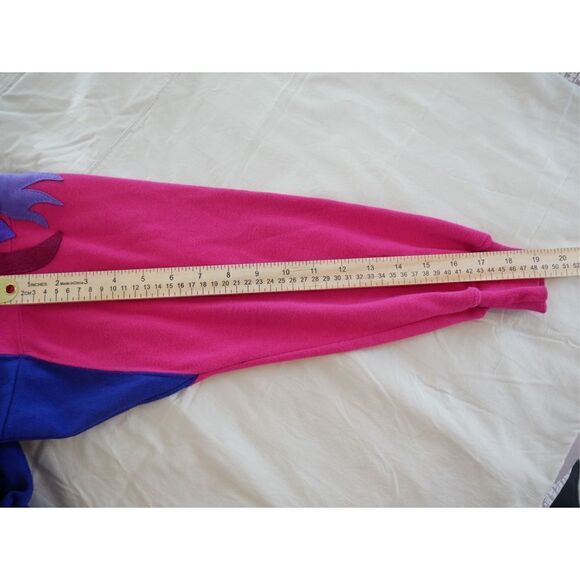 VINTAGE | Red Bandana Studio Patched Pink & Purple Sweatshirt Size Large - Picture 10 of 11